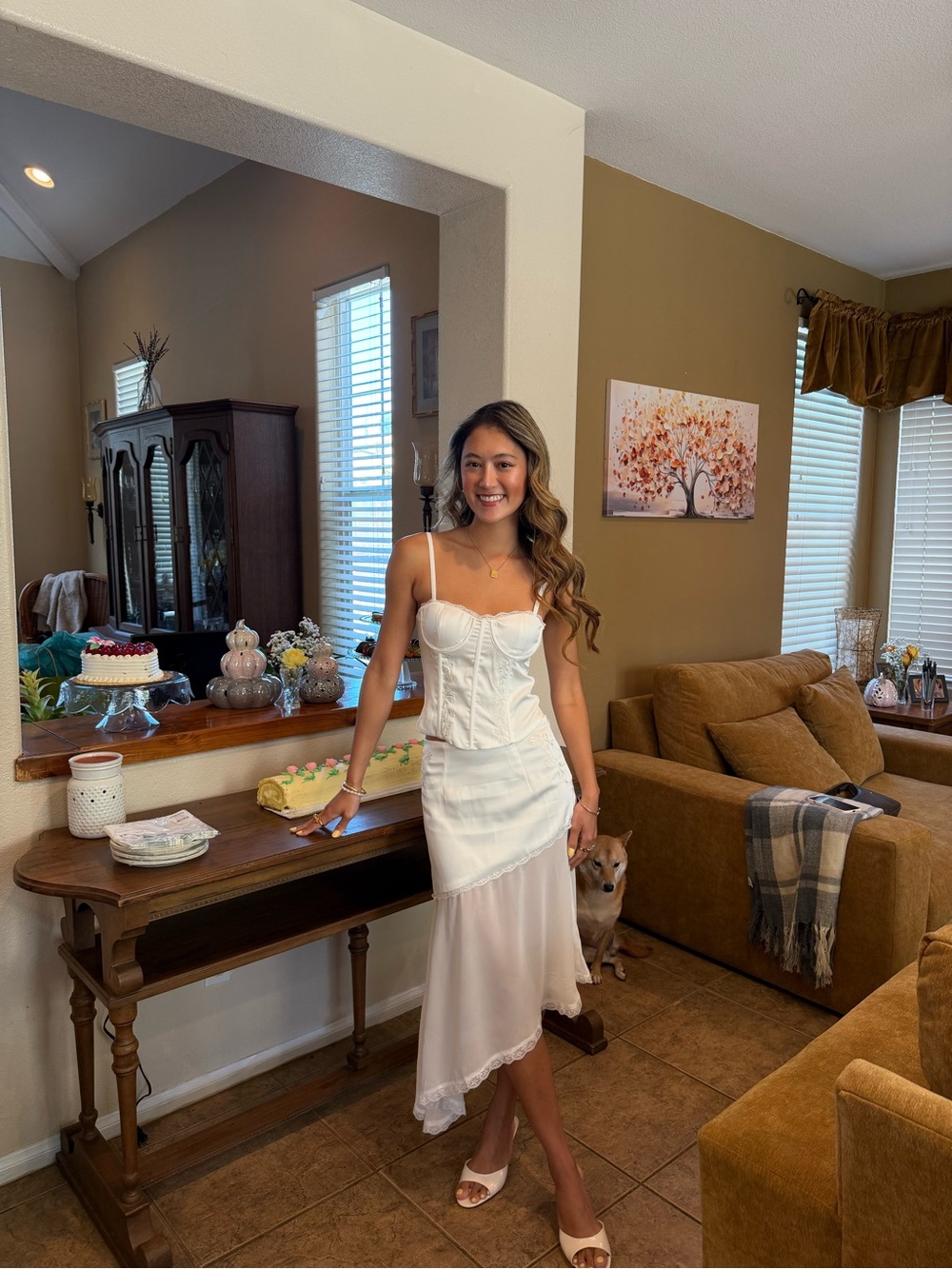 White Lace skirt